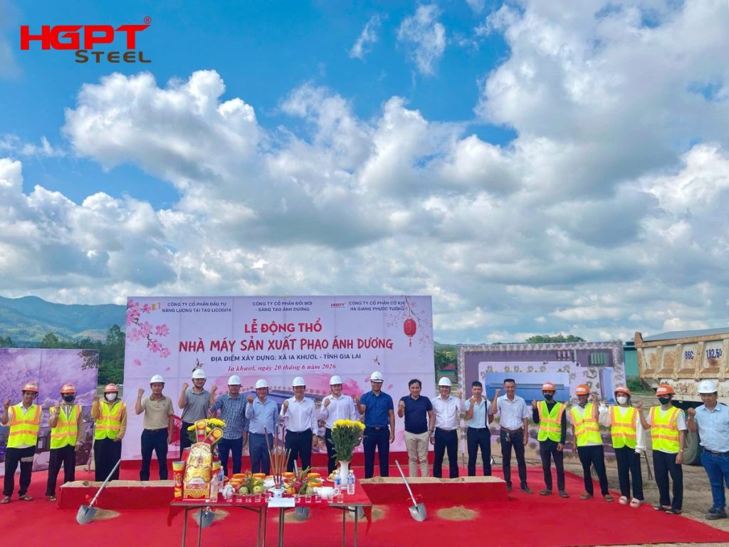 Kết cấu thép nhà máy tại dự án Nhà máy sản xuất phao Ánh Dương ở Gia Lai