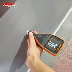Ảnh: Kiểm tra độ dày sơn Kết cấu thép tại nhà máy HGPT Steel
