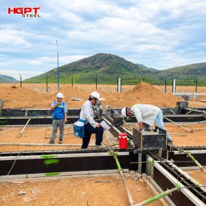 Ảnh: Nghiệm thu Bulong neo tại công tại công trình do HGPT Steel đảm nhận trình do HGPT Steel đảm nhận