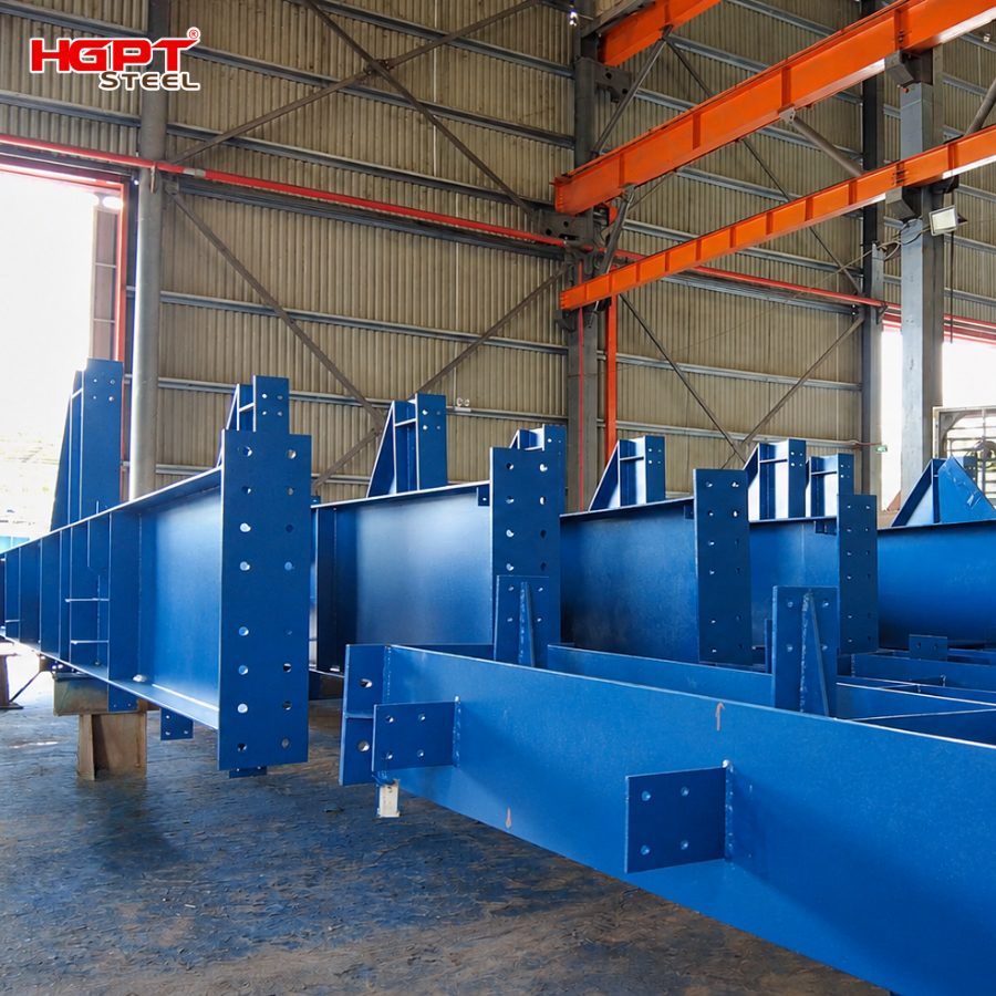 Steel structure manufactured at the HGPT Steel factory