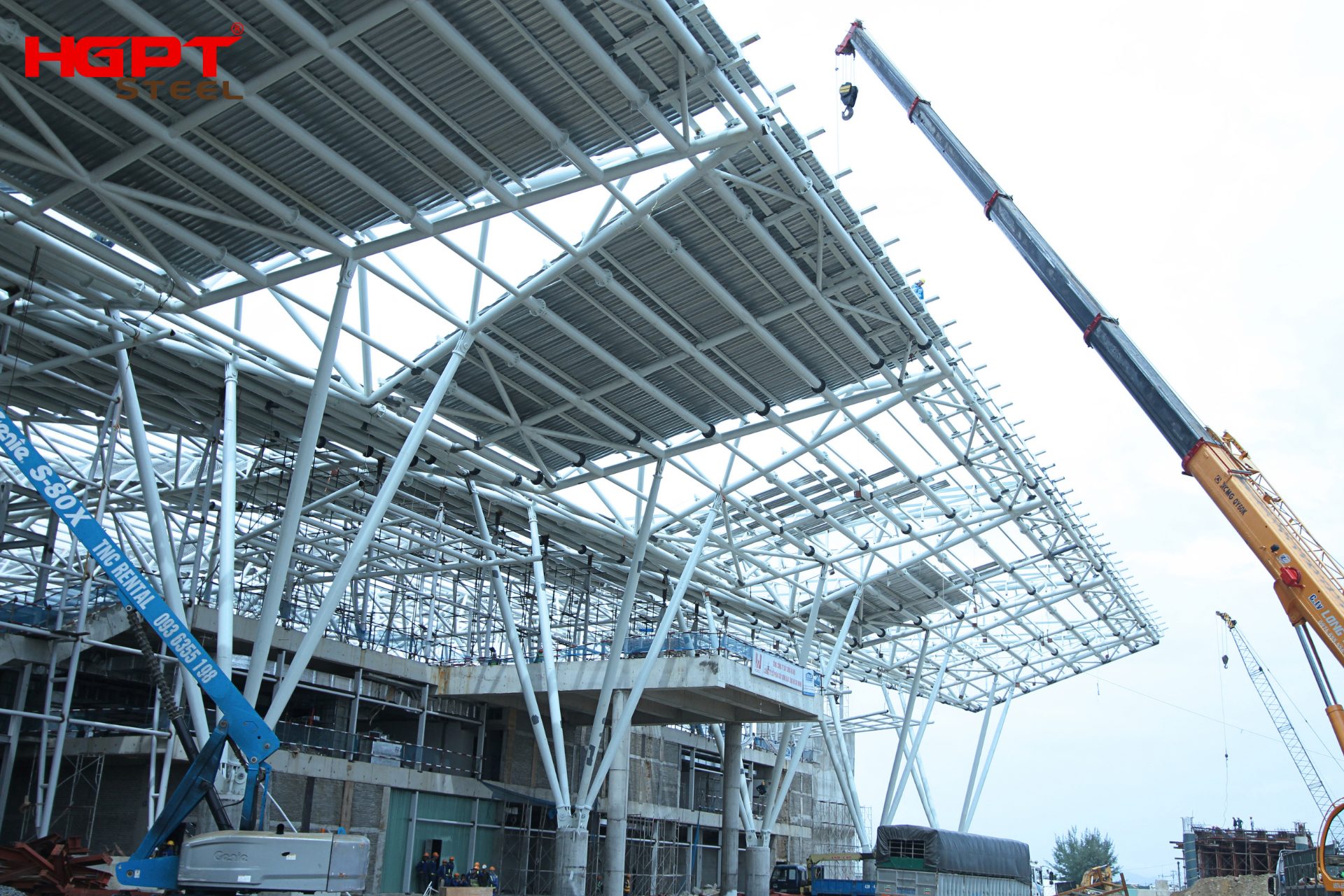Các hạng mục kết cấu thép HGPT Steel đã thực hiện tại Sân bay Quốc tế Đà Nẵng