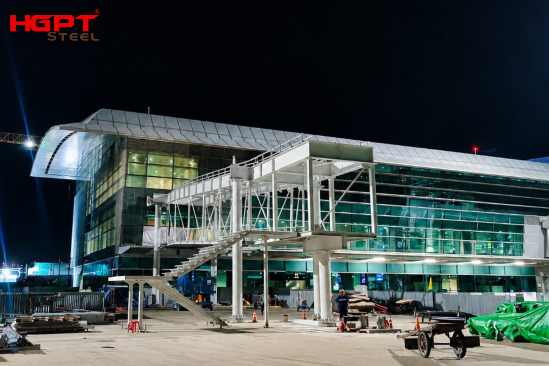 Các hạng mục kết cấu thép HGPT Steel đã thực hiện tại Sân bay Quốc tế Đà Nẵng
