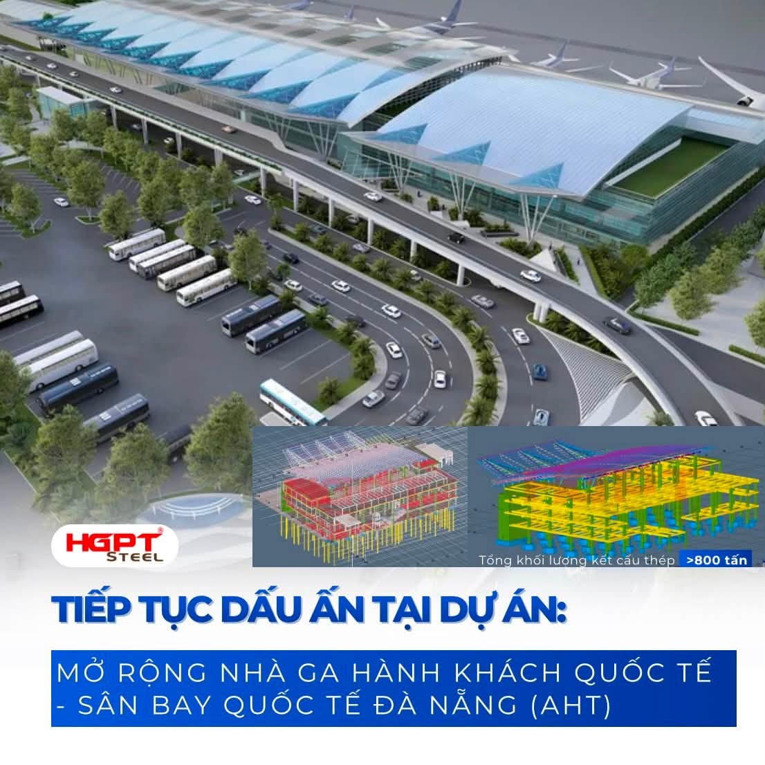 Phối cảnh dự án mở rộng Nhà ga Quốc tế - Sân bay Đà Nẵng